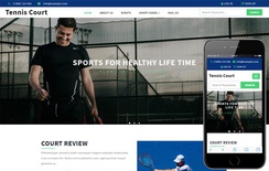 Tennis Court a Sports Category Flat Bootstrap Responsive Web Template