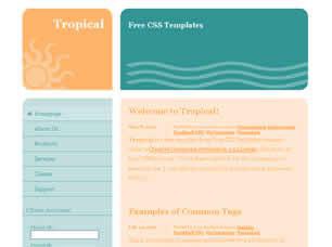 Tropical Free CSS Template