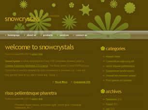 SnowCrystals Free CSS Template