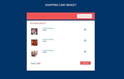 Shopping Cart Responsive Widget Template