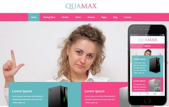 Quamax a Web Hosting Flat Bootstrap Responsive Web Template