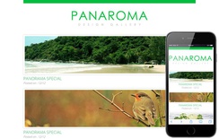 Panaroma web and mobile website template for free