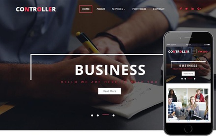 Controller a Corporate Category Flat Bootstrap Responsive Web Template