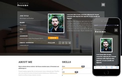 Creative Resume a Personal  Category Bootstrap responsive Web Template