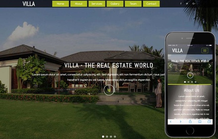 Villa a Real Estates and Builders Category Flat Bootstrap Responsive web Template
