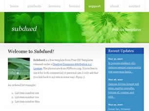 Subdued Free CSS Template