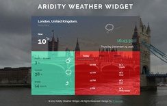 Aridity Weather Widget Flat Responsive Widget Template