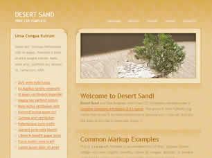 Desert Sand Free CSS Template