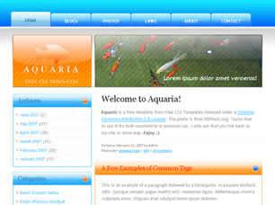 Aquaria Free CSS Template