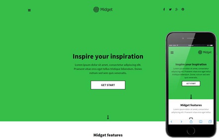 Midget a Personal Portfolio Flat Bootstrap Responsive Web Template