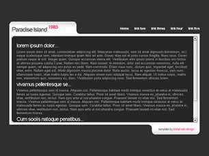 Paradise Island 1983 Free CSS Template