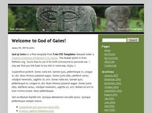 God of Gates Free CSS Template