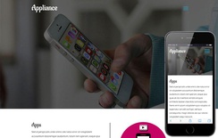 Appliance a Mobile Apps Category Flat Responsive  Web Template