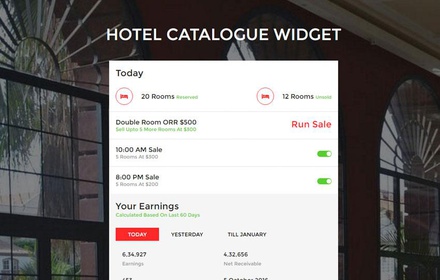 Hotel Catalogue Widget a Flat Responsive Widget Template