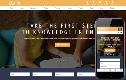 Learn a Educational Guidance Flat Bootstrap Responsive web template