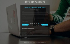 Rate My Website a Flat Responsive Widget Template
