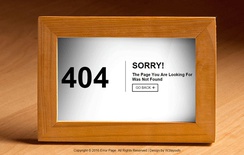 404 Error Page a Flat Responsive Widget Template