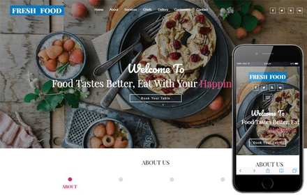Fresh Food a Restaurants Category Bootstrap Responsive Web Template