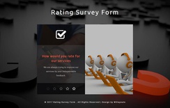 Rating Survey Form Responsive Widget Template