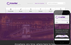 Traveler a travel guide Responsive web template