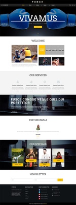 Punch a Sports Category Bootstrap Responsive Web Template