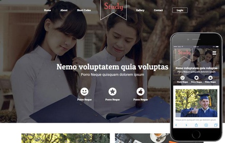 Study a Educational Category Flat Bootstrap Responsive web template