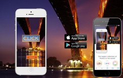 Click a App based Mobile Website Template