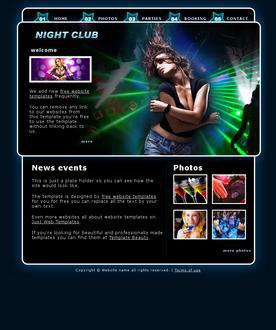 Night club web template