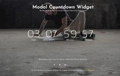 Modal Countdown a Responsive Widget Template