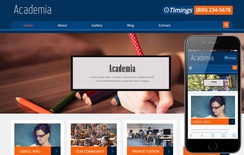 Academia Education Mobile Website Template
