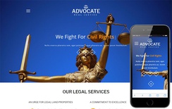 Advocate a Business Category Bootstrap Responsive Web Template