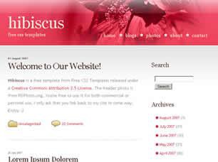 Hibiscus Free CSS Template