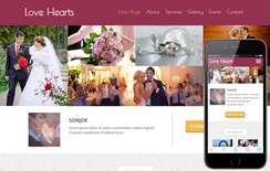 Love Hearts a Wedding Planner Flat Bootstrap Responsive Web Template