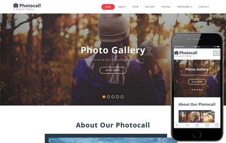 Photocall a Photo Gallery Category Bootstrap Responsive Web Template
