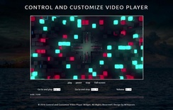 Control and Customize Video Player Responsive Widget Template