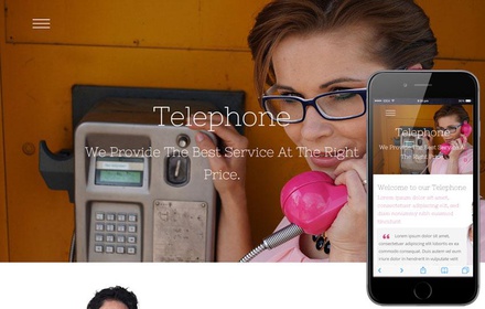 Telephone a Corporate Business Flat Bootstrap Responsive Web Template