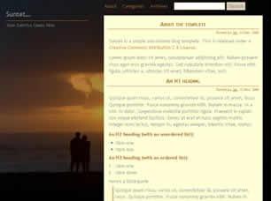 Sunset Free CSS Template