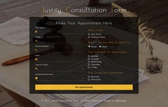 Justify Consultation Form a Responsive Widget Template