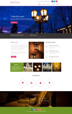 Light Fixture an Interior and Furniture Category Flat Bootstrap Responsive Web Template