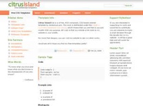 Citrus Island 1.1 Free CSS Template
