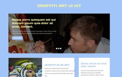 Graffiti Art UI Kit a Flat Bootstrap Responsive Web Template