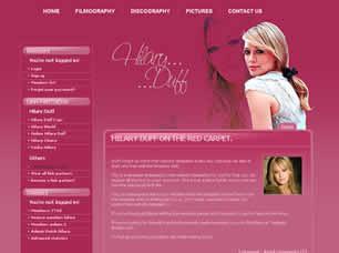 Hilary Duff Free CSS Template