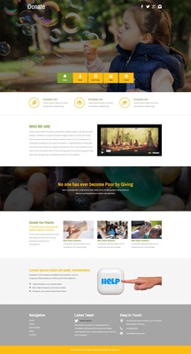 Donate a Social Category Flat Bootstrap Responsive  Web Template