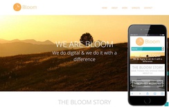 Bloom portfolio Single page Responsive website template