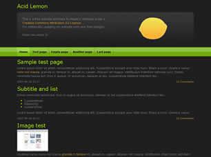 Acid Lemon Free CSS Template