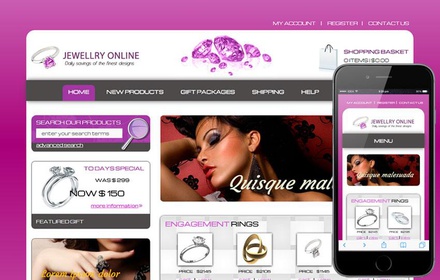 Jewelry Online a Jewellery Category Flat Responsive Web Template