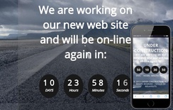 Construct Under Construction Mobile Website Template