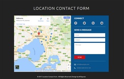 Location Contact Form Flat Responsive Widget Template