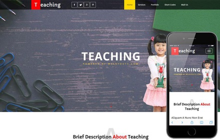 Teaching an Education School Category Flat Bootstrap Responsive Web Template