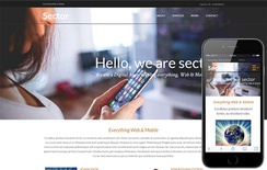 Sector a onepage Multipurpose Flat Bootstrap Responsive web template